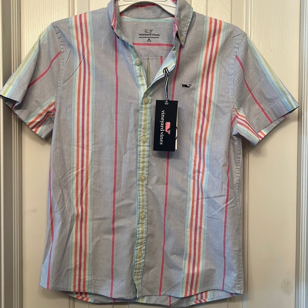 Vineyard Vines boys short sleeve button down shirt